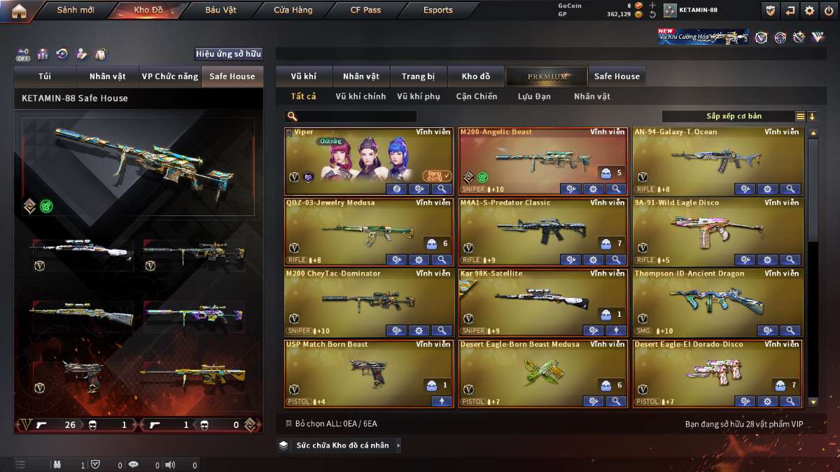 shop acc cf uy tin gia re